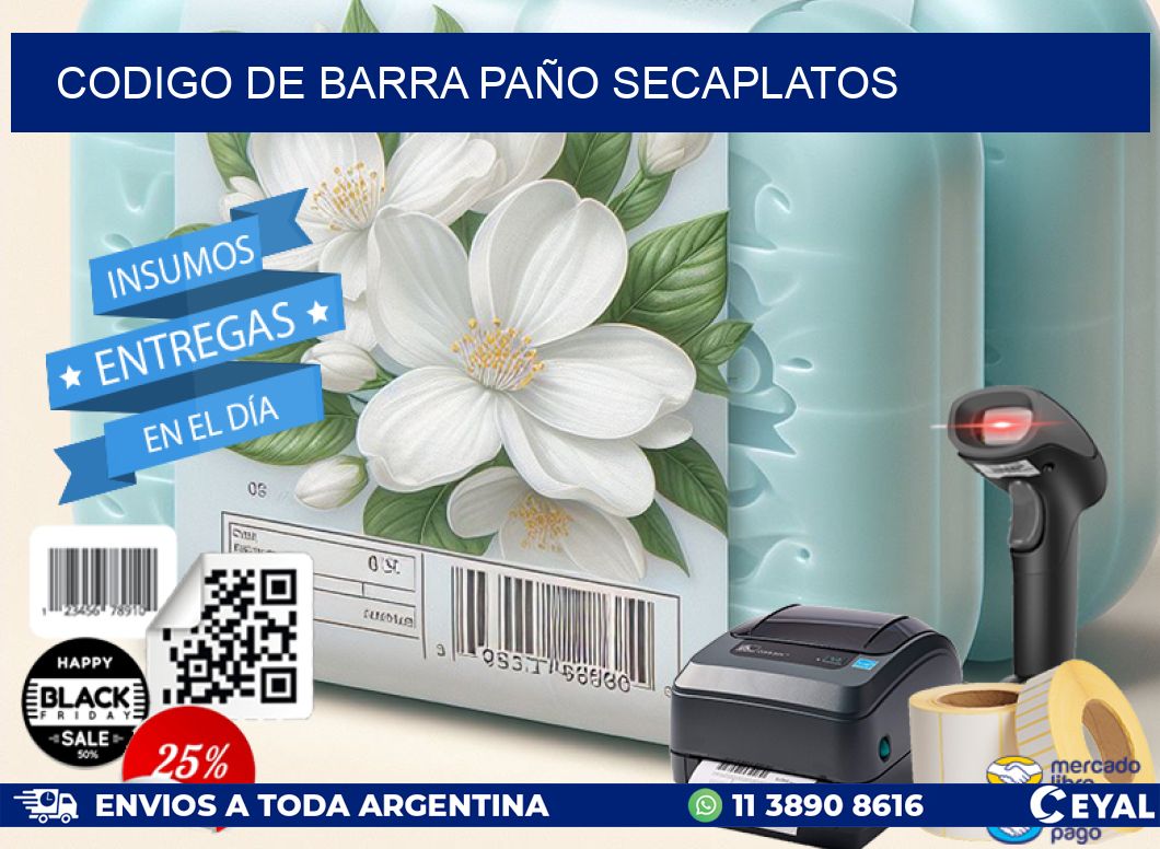 codigo de barra PAÑO SECAPLATOS