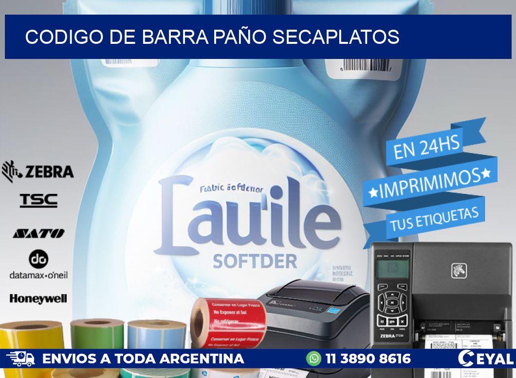 codigo de barra PAÑO SECAPLATOS