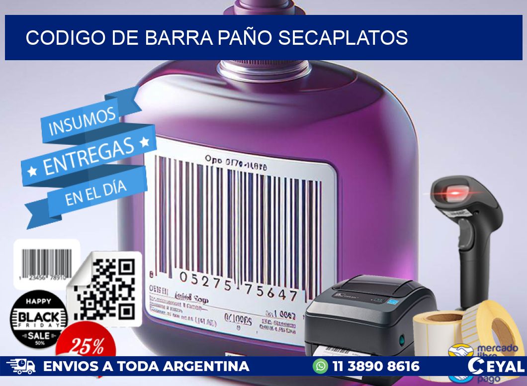 codigo de barra PAÑO SECAPLATOS