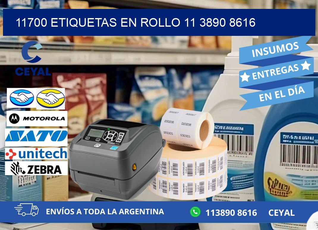 11700 ETIQUETAS EN ROLLO 11 3890 8616