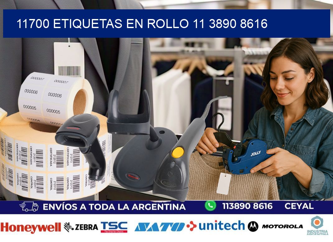 11700 ETIQUETAS EN ROLLO 11 3890 8616
