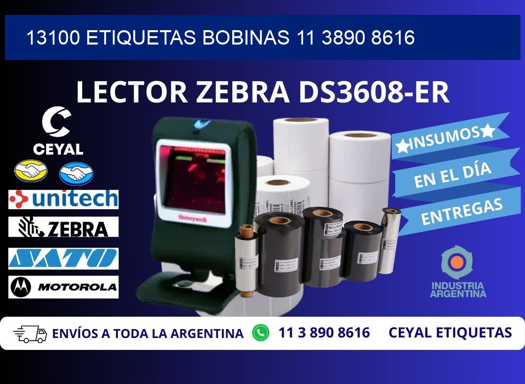 13100 ETIQUETAS BOBINAS 11 3890 8616