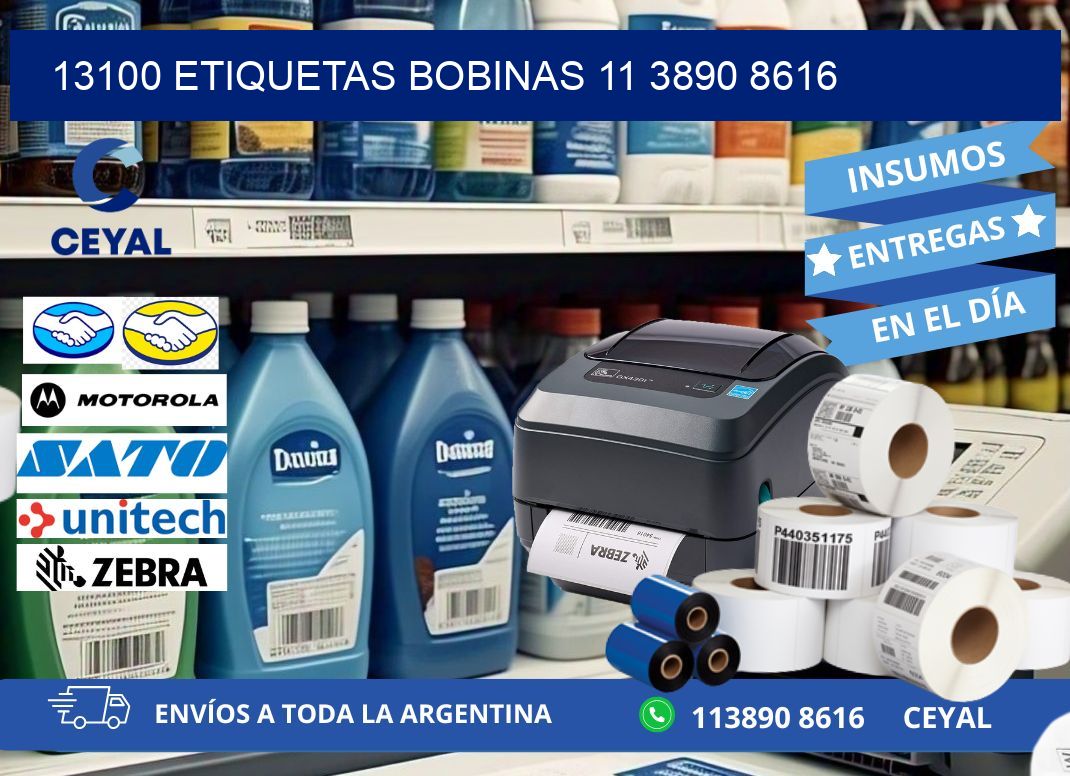 13100 ETIQUETAS BOBINAS 11 3890 8616