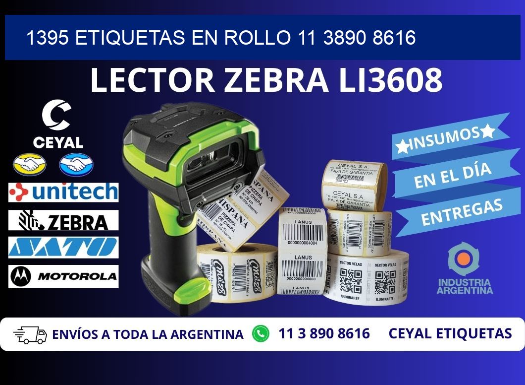 1395 ETIQUETAS EN ROLLO 11 3890 8616