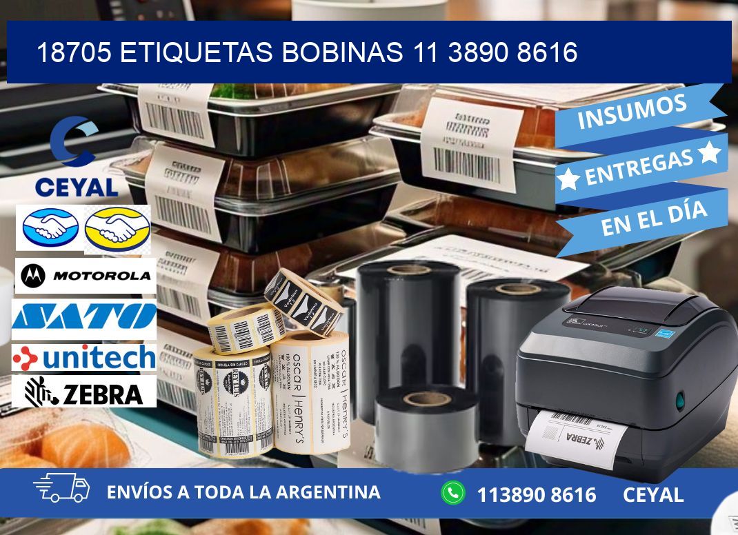 18705 ETIQUETAS BOBINAS 11 3890 8616