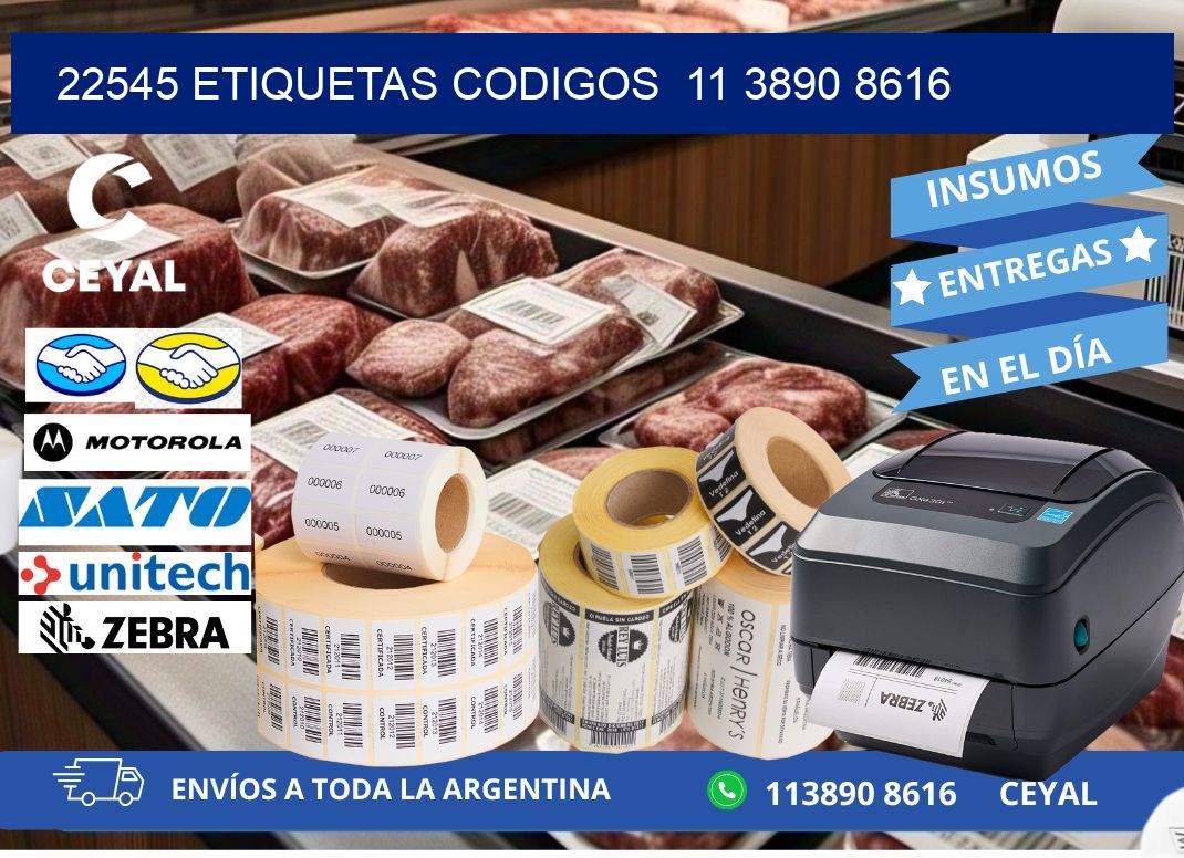 22545 ETIQUETAS CODIGOS  11 3890 8616