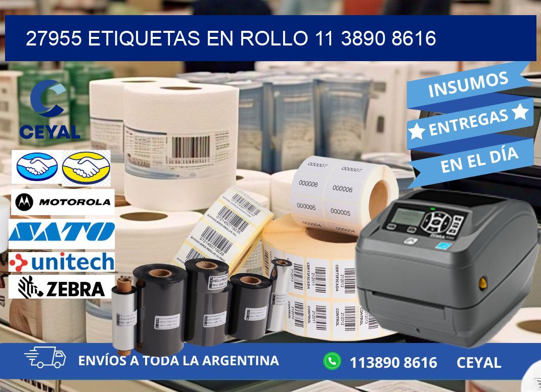 27955 ETIQUETAS EN ROLLO 11 3890 8616