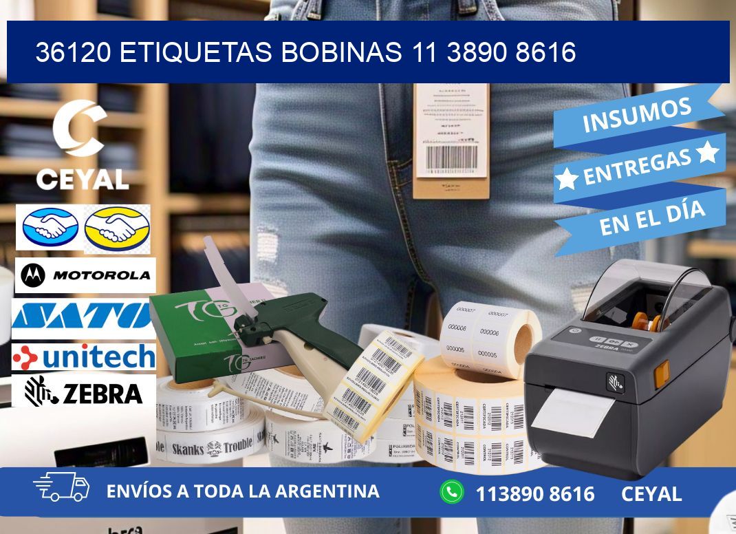 36120 ETIQUETAS BOBINAS 11 3890 8616