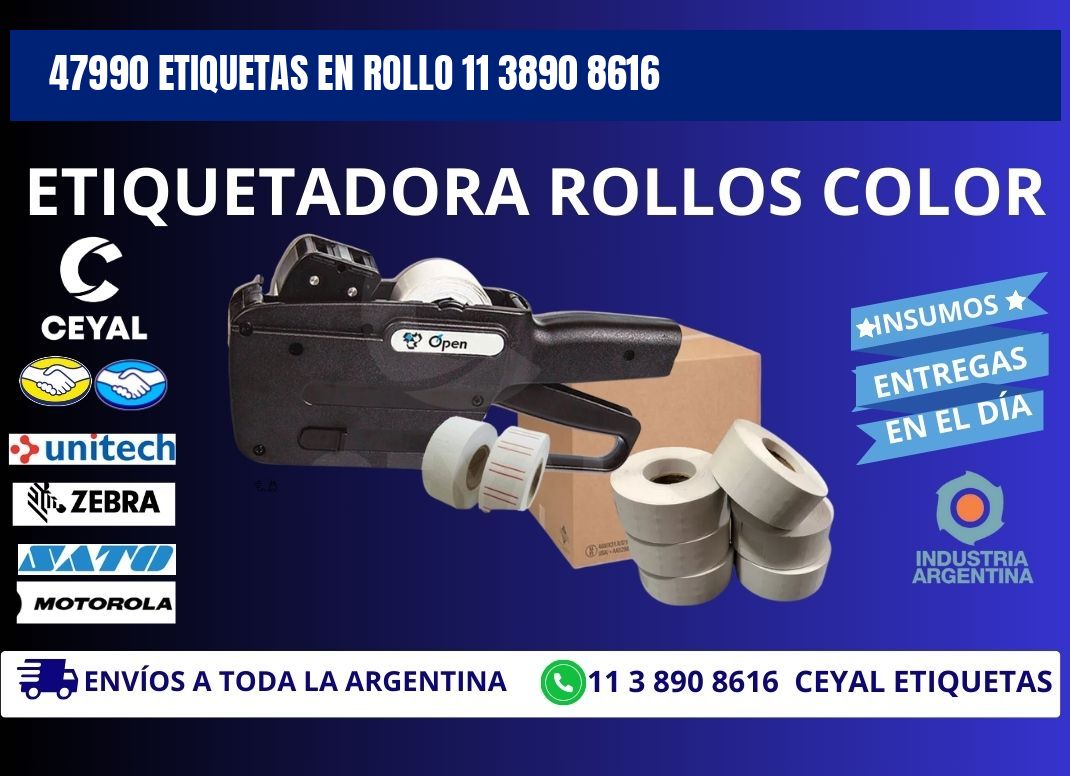 47990 ETIQUETAS EN ROLLO 11 3890 8616