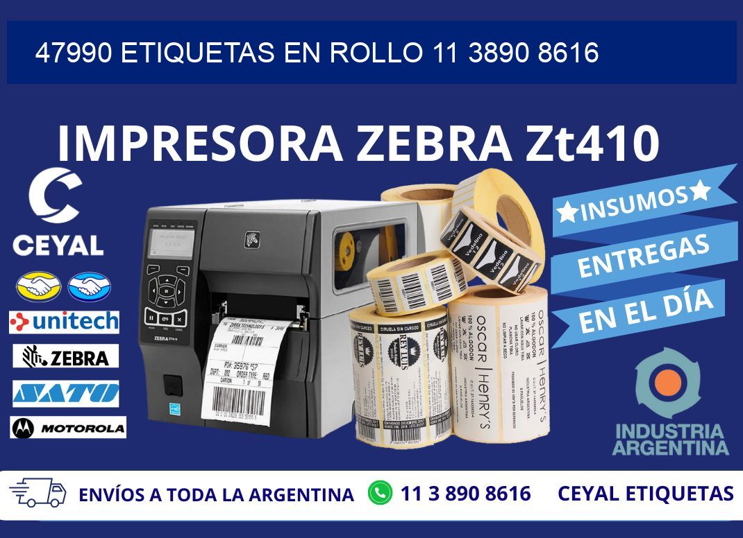 47990 ETIQUETAS EN ROLLO 11 3890 8616