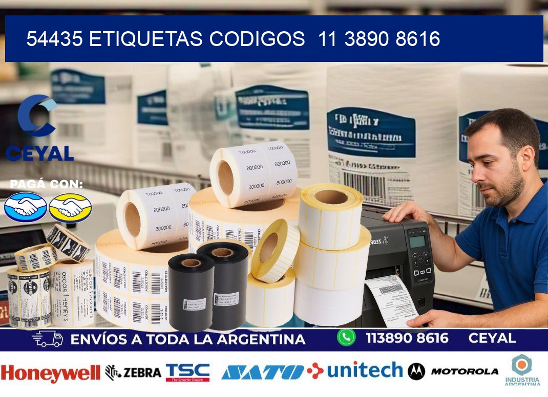 54435 ETIQUETAS CODIGOS  11 3890 8616