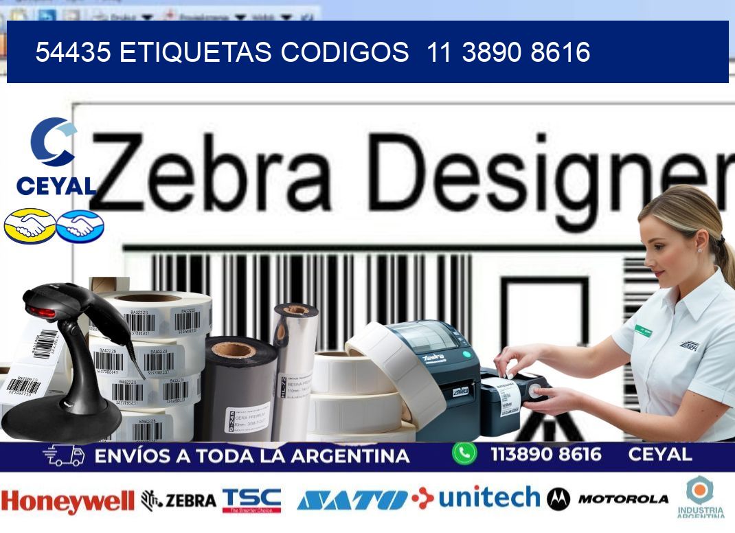54435 ETIQUETAS CODIGOS  11 3890 8616