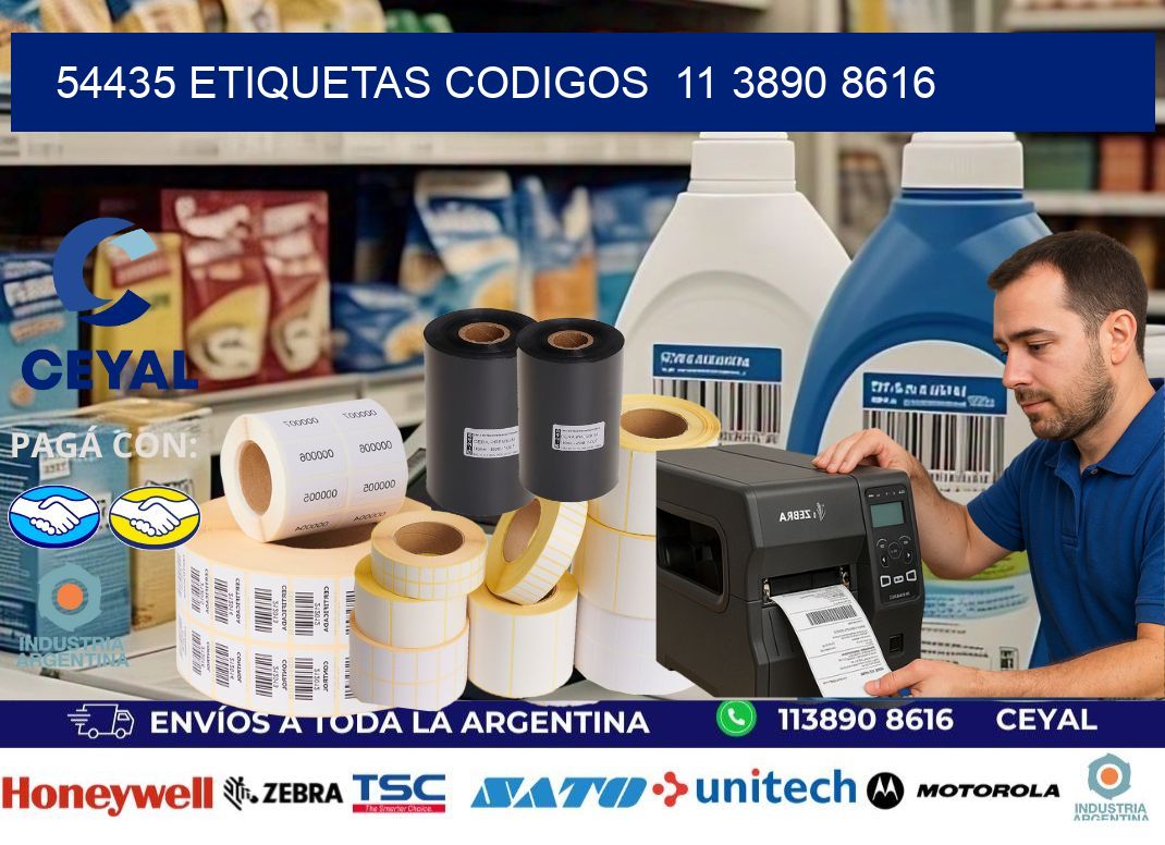 54435 ETIQUETAS CODIGOS  11 3890 8616