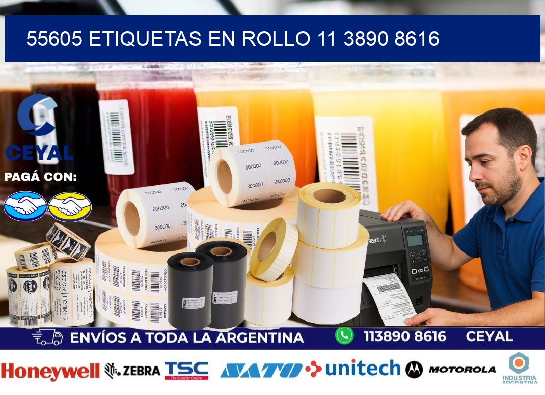 55605 ETIQUETAS EN ROLLO 11 3890 8616