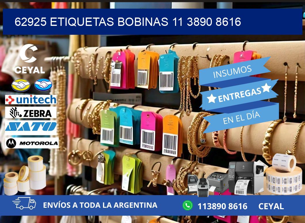 62925 ETIQUETAS BOBINAS 11 3890 8616
