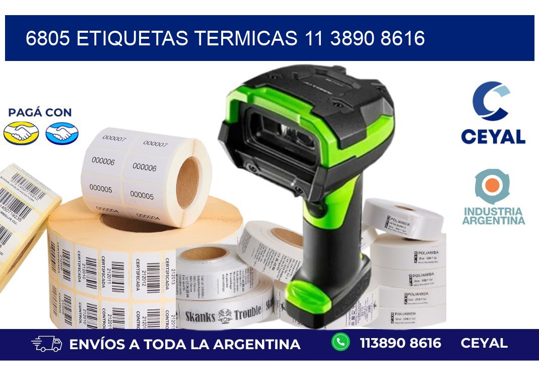6805 ETIQUETAS TERMICAS 11 3890 8616