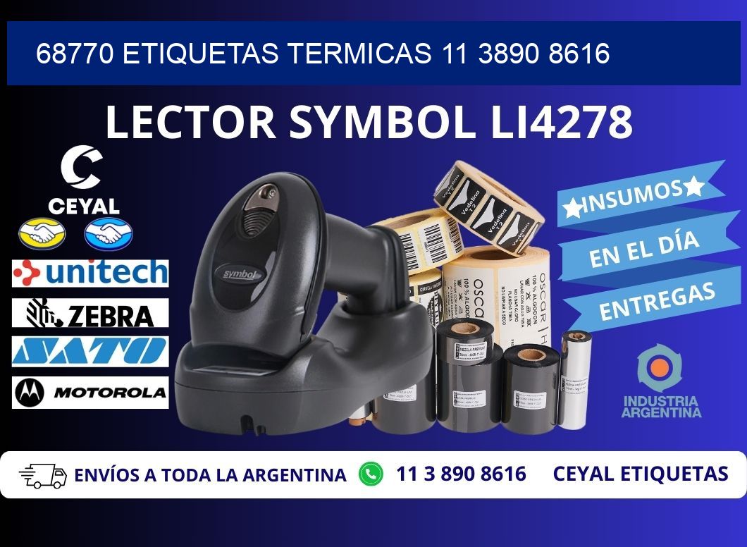 68770 ETIQUETAS TERMICAS 11 3890 8616