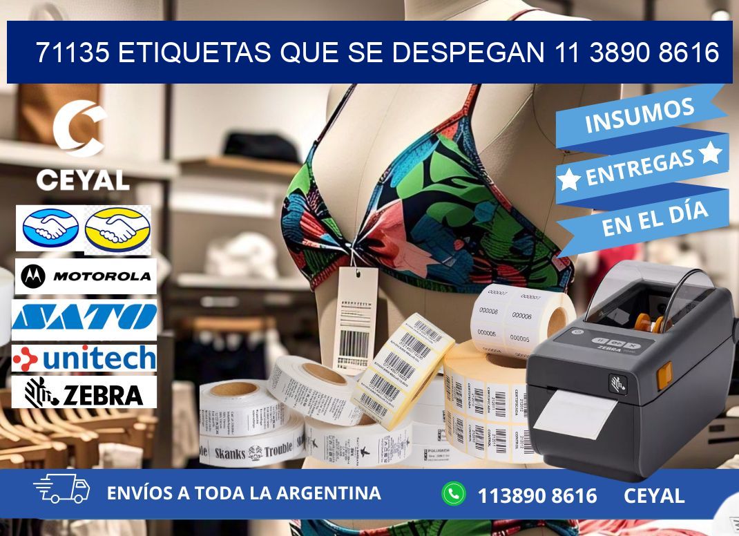71135 ETIQUETAS QUE SE DESPEGAN 11 3890 8616