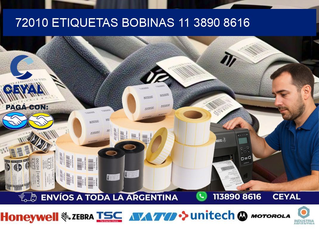 72010 ETIQUETAS BOBINAS 11 3890 8616