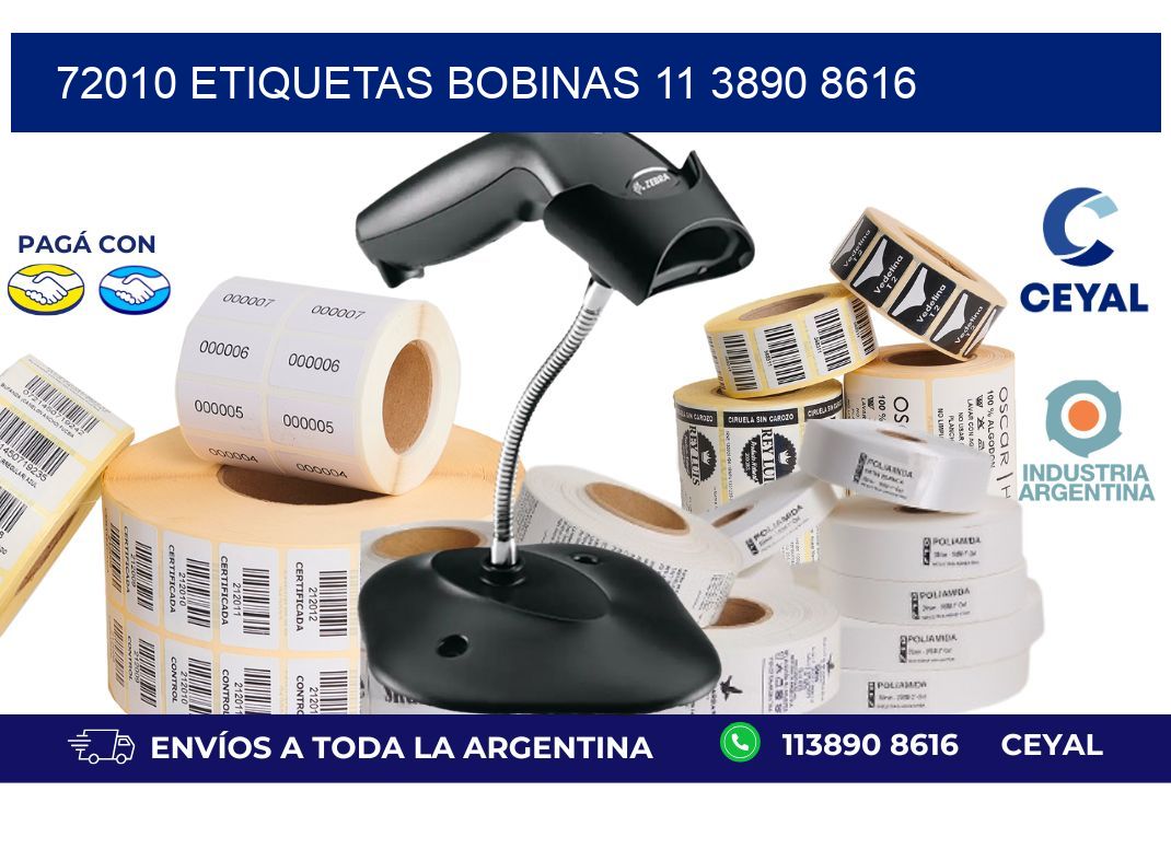 72010 ETIQUETAS BOBINAS 11 3890 8616