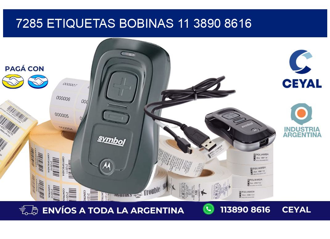 7285 ETIQUETAS BOBINAS 11 3890 8616