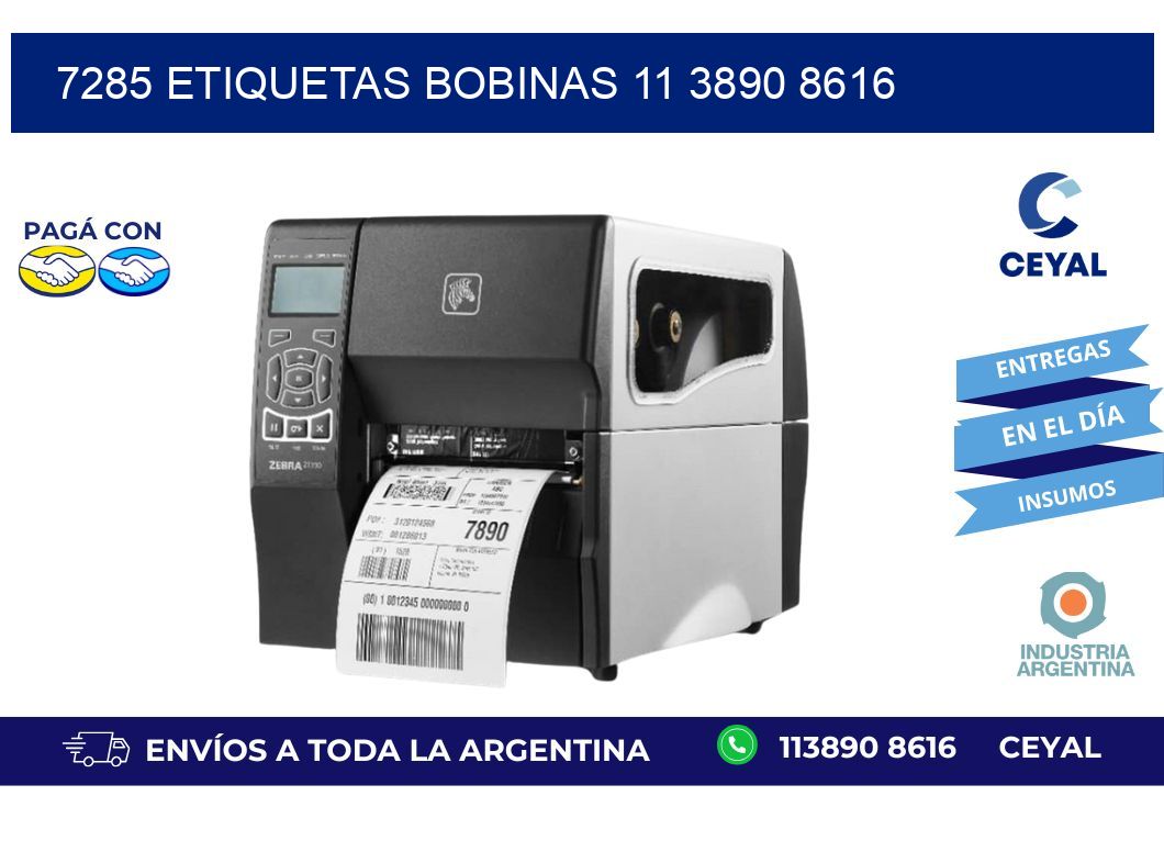7285 ETIQUETAS BOBINAS 11 3890 8616