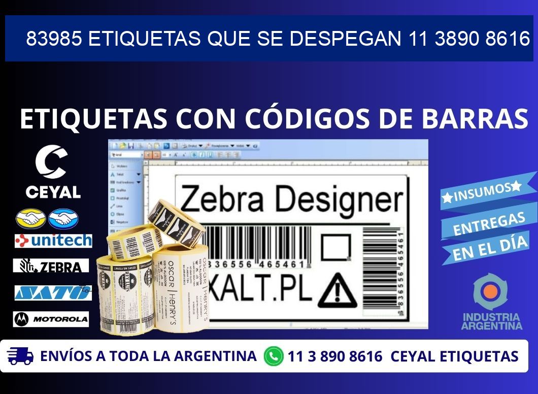 83985 ETIQUETAS QUE SE DESPEGAN 11 3890 8616