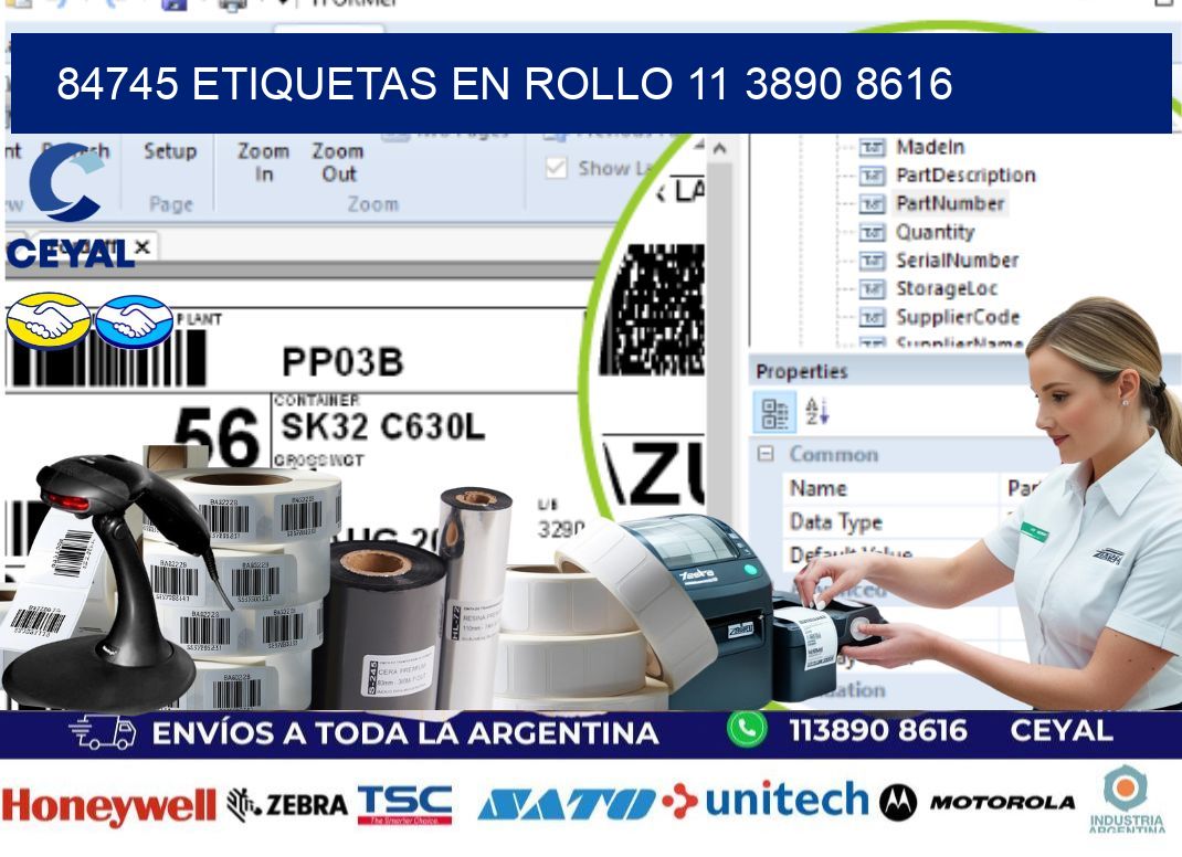 84745 ETIQUETAS EN ROLLO 11 3890 8616