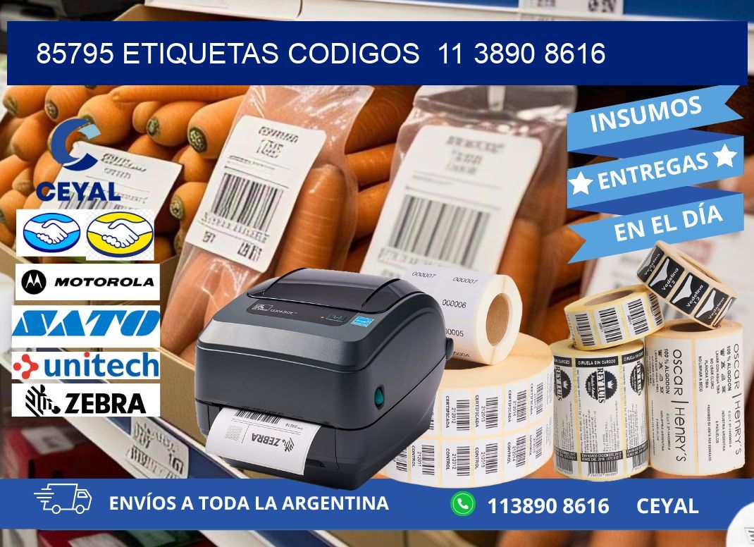 85795 ETIQUETAS CODIGOS  11 3890 8616