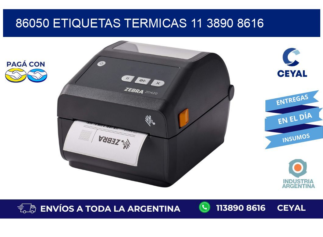 86050 ETIQUETAS TERMICAS 11 3890 8616