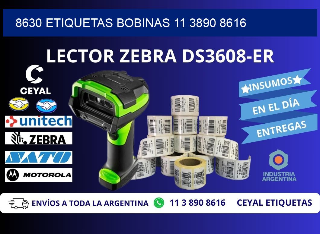 8630 ETIQUETAS BOBINAS 11 3890 8616