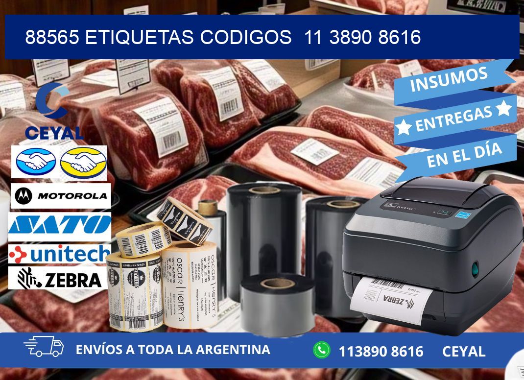 88565 ETIQUETAS CODIGOS  11 3890 8616