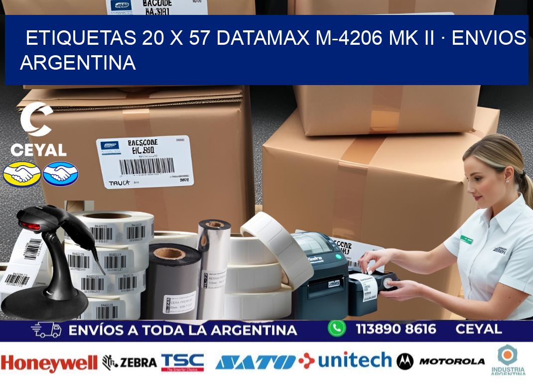 ETIQUETAS 20 x 57 DATAMAX M-4206 MK II · ENVIOS ARGENTINA
