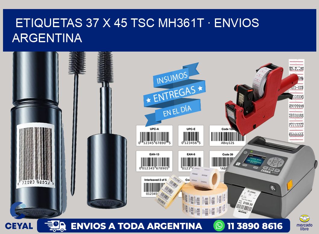 ETIQUETAS 37 x 45 TSC MH361T · ENVIOS ARGENTINA