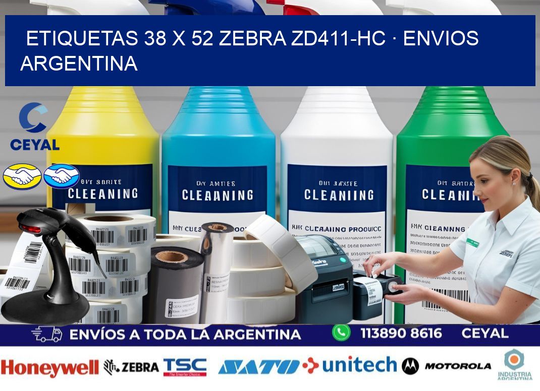 ETIQUETAS 38 x 52 ZEBRA ZD411-HC · ENVIOS ARGENTINA