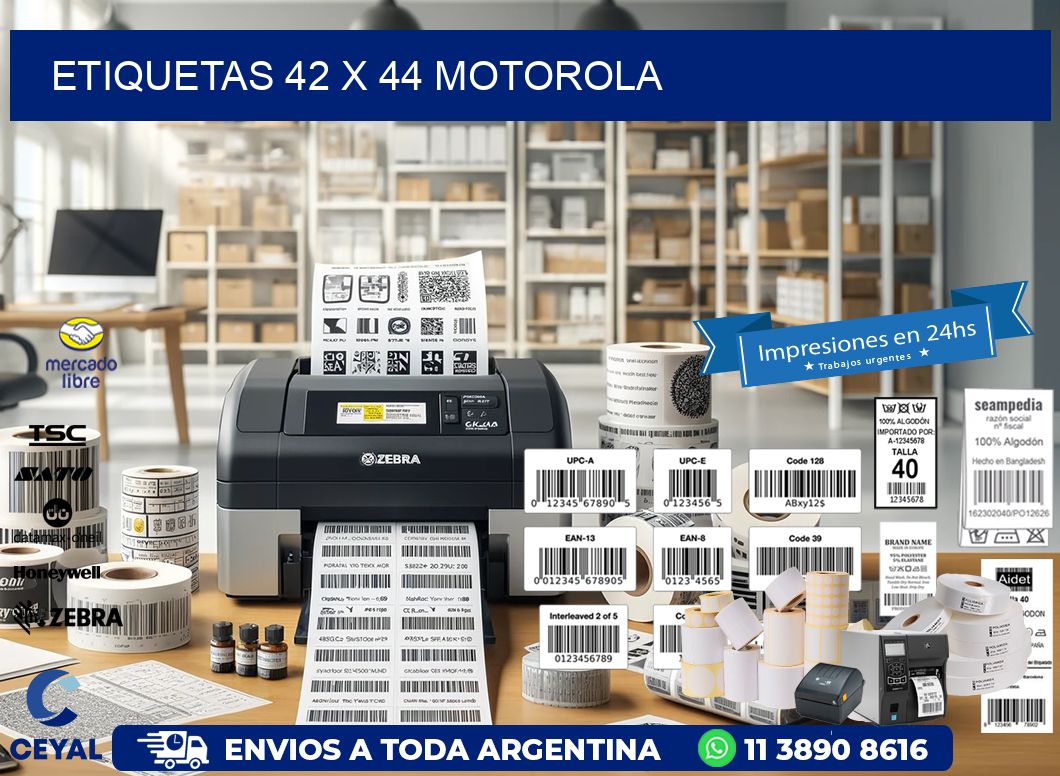 ETIQUETAS 42 x 44 MOTOROLA