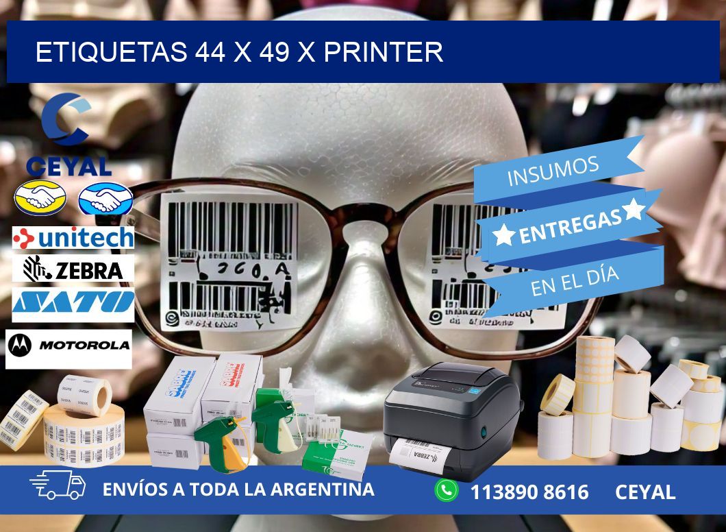 ETIQUETAS 44 x 49 X PRINTER