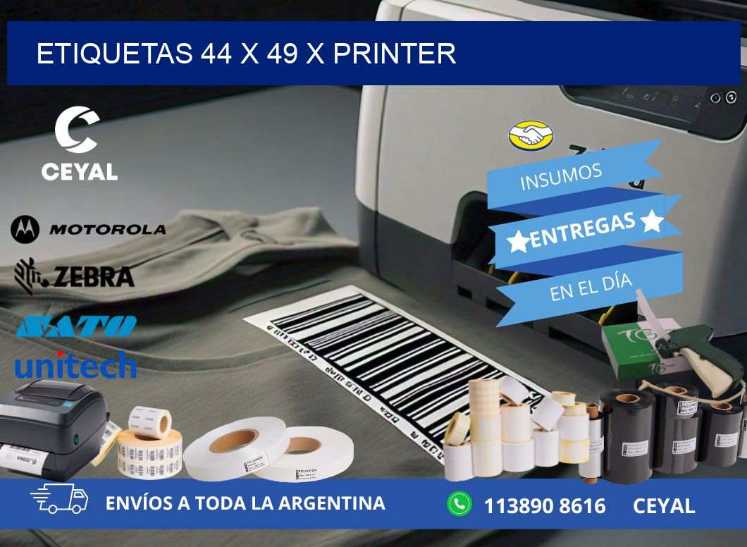 ETIQUETAS 44 x 49 X PRINTER
