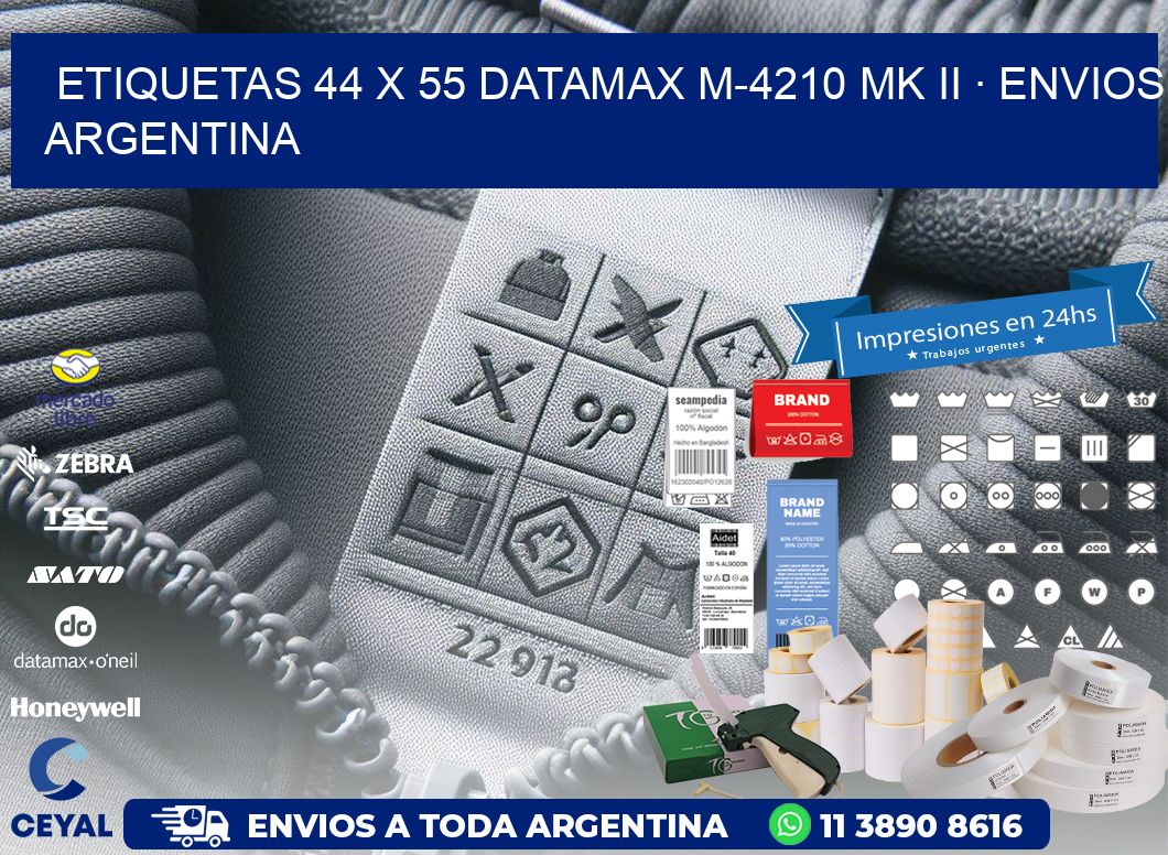 ETIQUETAS 44 x 55 DATAMAX M-4210 MK II · ENVIOS ARGENTINA