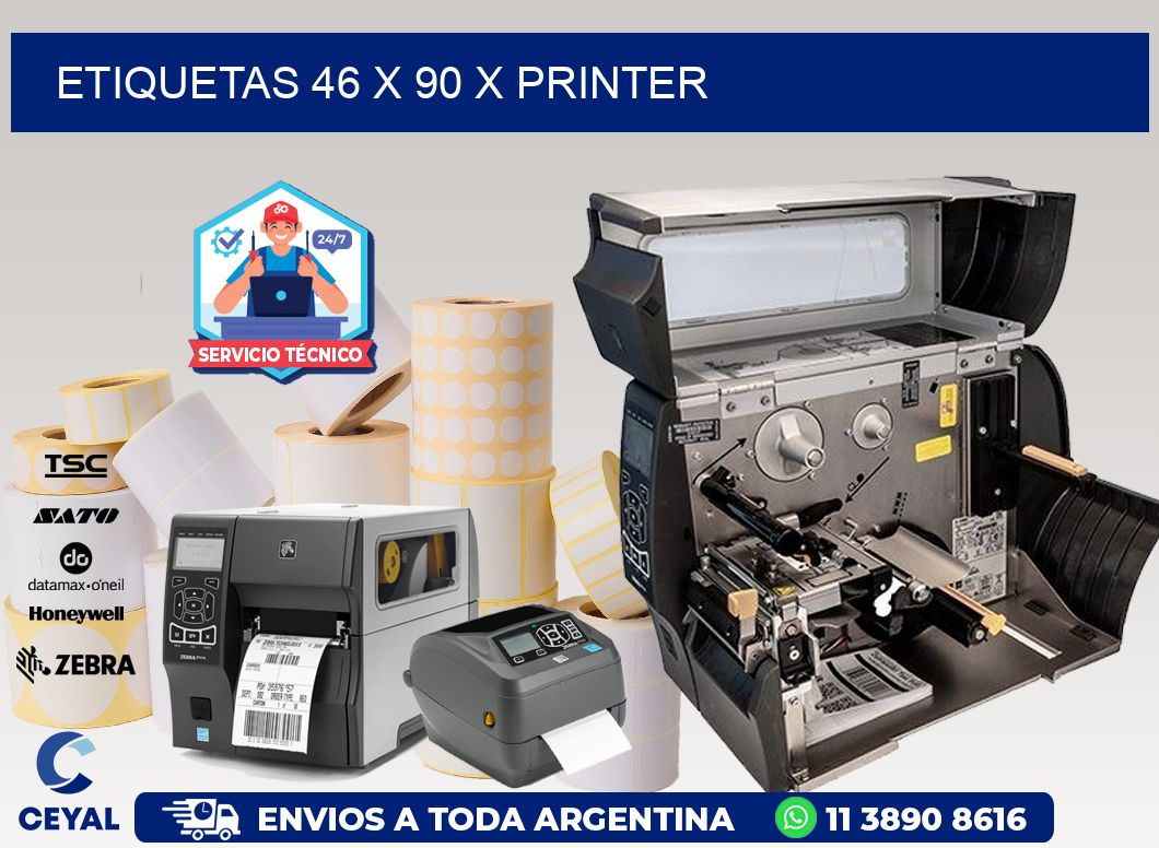 ETIQUETAS 46 x 90 X PRINTER
