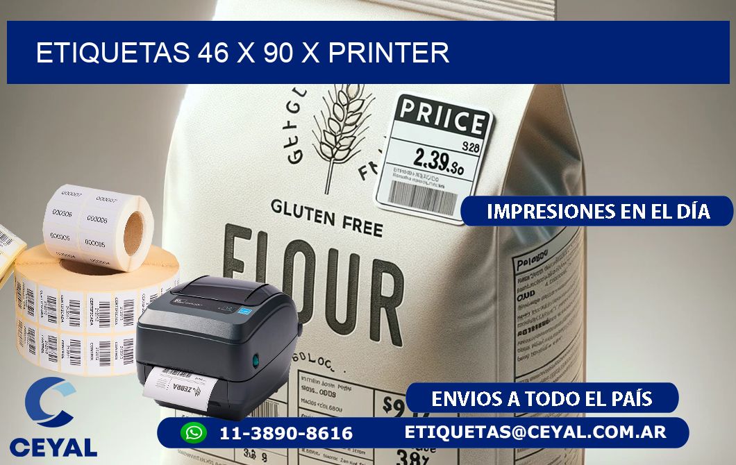 ETIQUETAS 46 x 90 X PRINTER