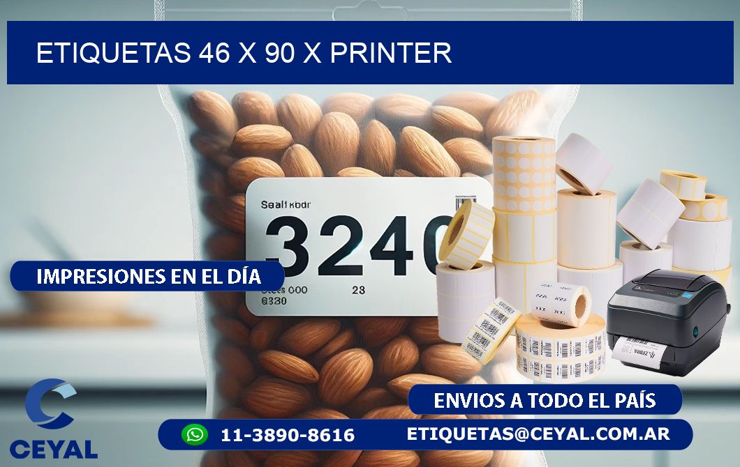 ETIQUETAS 46 x 90 X PRINTER