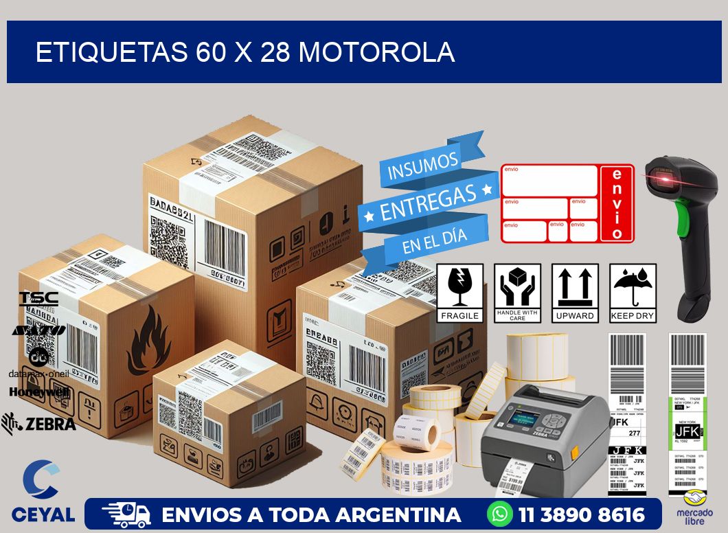ETIQUETAS 60 x 28 MOTOROLA