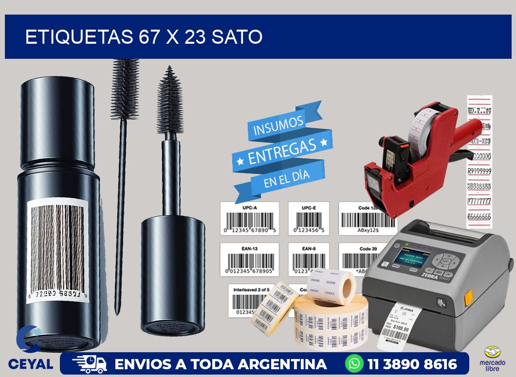 ETIQUETAS 67 x 23 SATO
