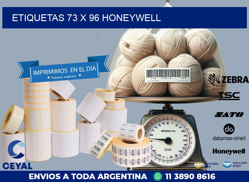 ETIQUETAS 73 x 96 HONEYWELL