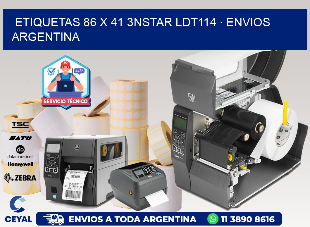 ETIQUETAS 86 x 41 3NSTAR LDT114 · ENVIOS ARGENTINA