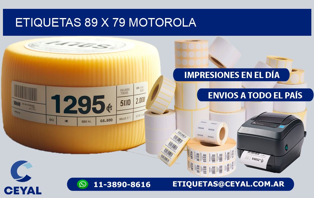 ETIQUETAS 89 x 79 MOTOROLA