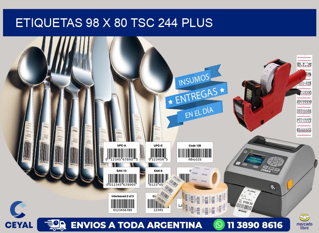 ETIQUETAS 98 x 80 TSC 244 PLUS