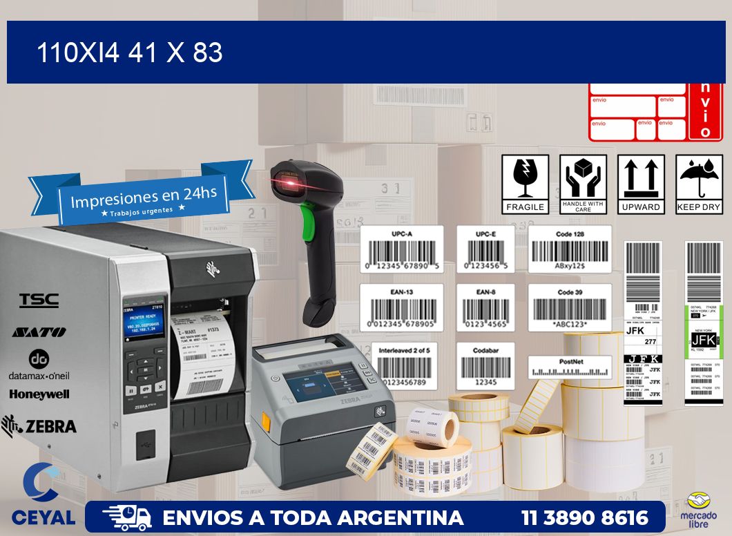 110Xi4 41 x 83