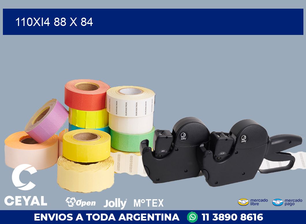 110Xi4 88 x 84